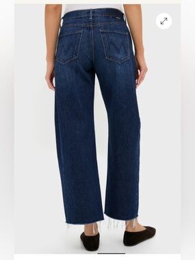Mother Women's The Mid Rise Full Pipe Flood Fray Jean